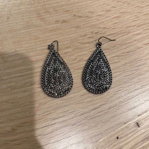 Black / silver earrings